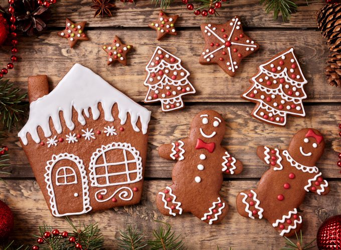 Wallpaper Christmas, New Year, cookies, 4k, Holidays 3226715489